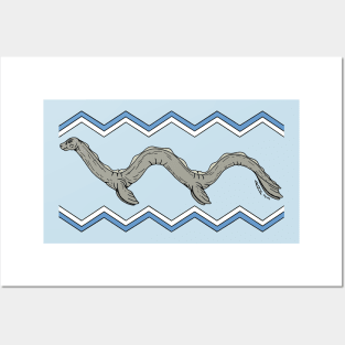 Canadian Lake Monster and Zigzags Posters and Art